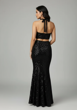 the midnight glam sequined co ord set
