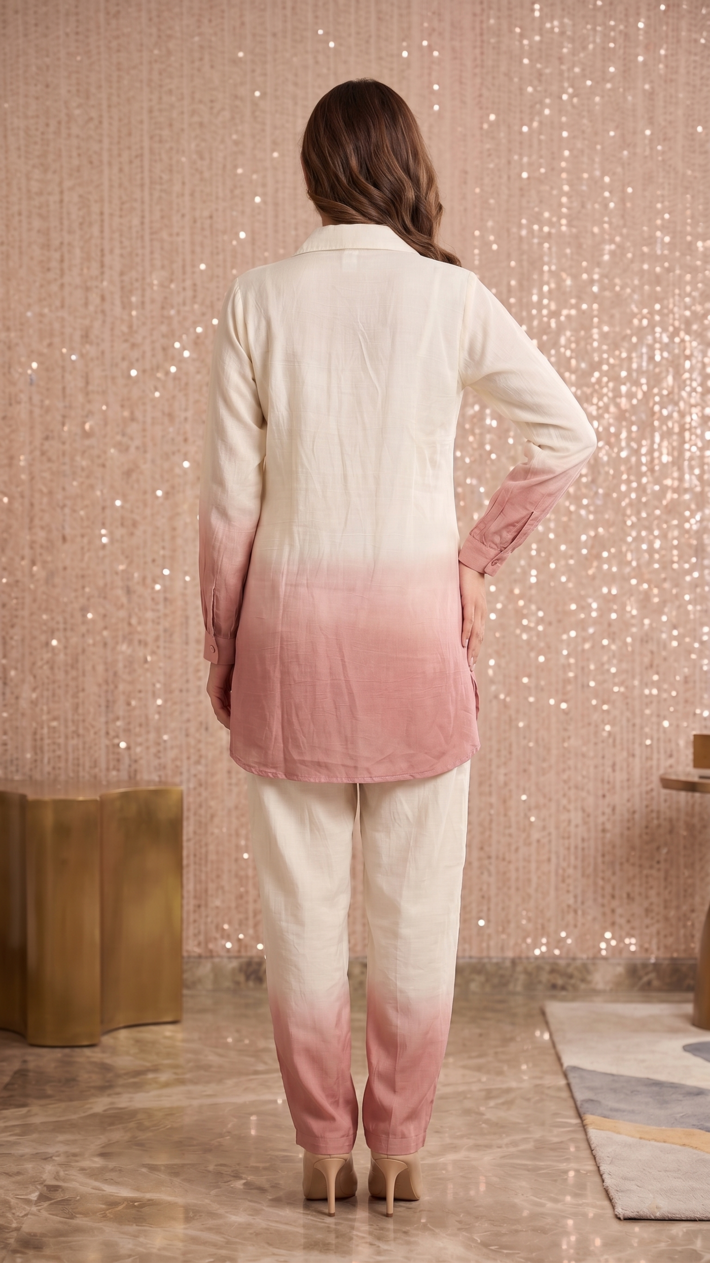 Blush Blossom Dip-Dye Co-ord Set - Image 3