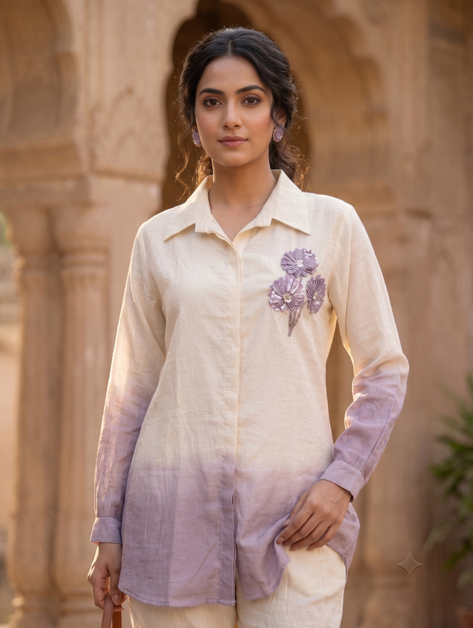 The Lavender Twilight Ombre Co-ord Set - Image 2