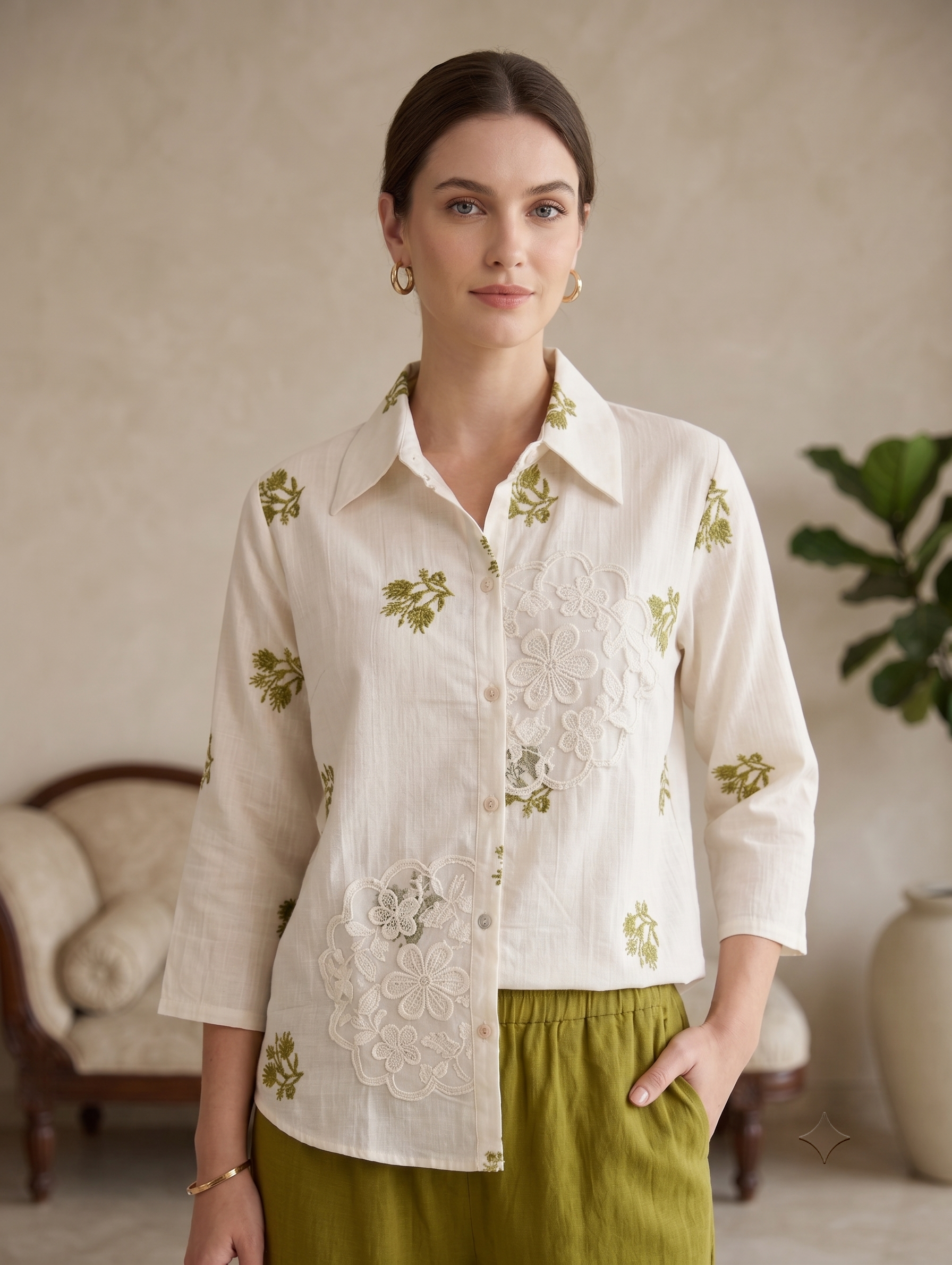 The Meadow Green Botanical Co-ord Set - Image 2